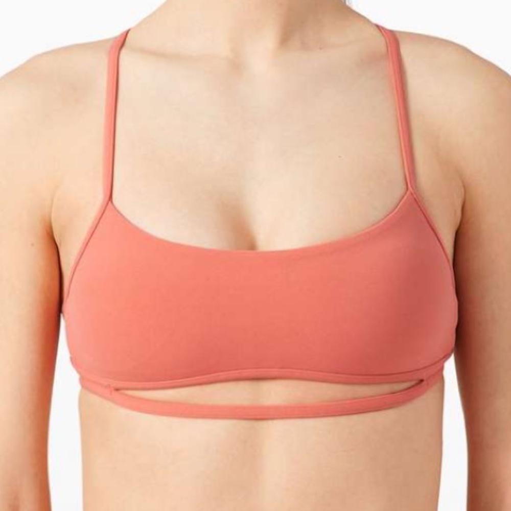 ✴️NWT LULULEMON QUIET WITHIN BRA RUSTIC CORAL WITH PADS SIZE 10 OR SIZE 12